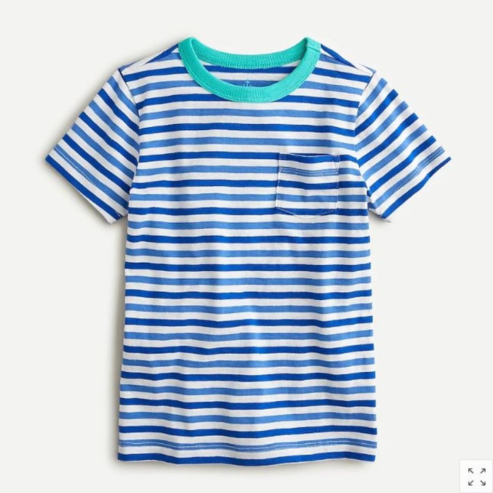 J. Crew Crewcuts Striped T-shirt blue boys NWT